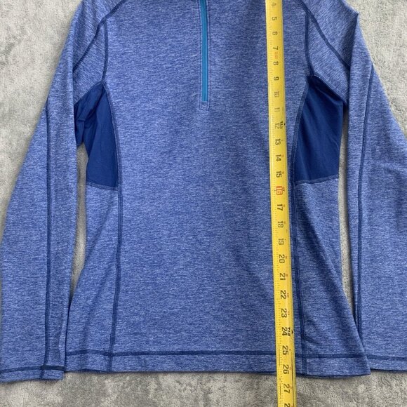 Lululemon Pullover Mens Medium Blue Velocity 1/4 Zip Lightweight Athleisure Gym - Picture 2 of 8